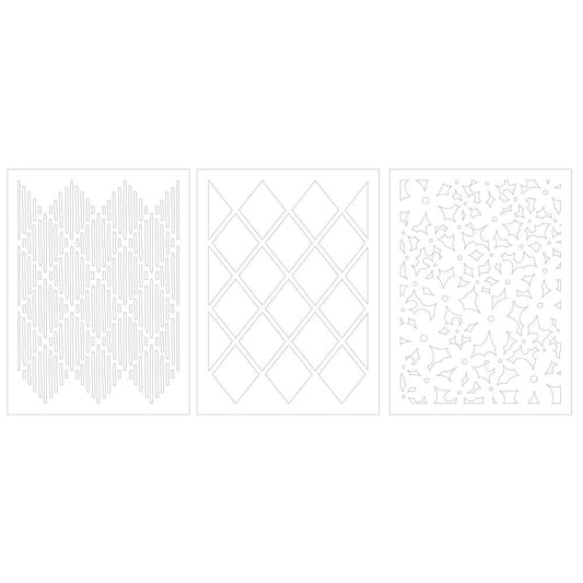 Bold & Bright - Diamond In The Rough Stencil (3 pack)