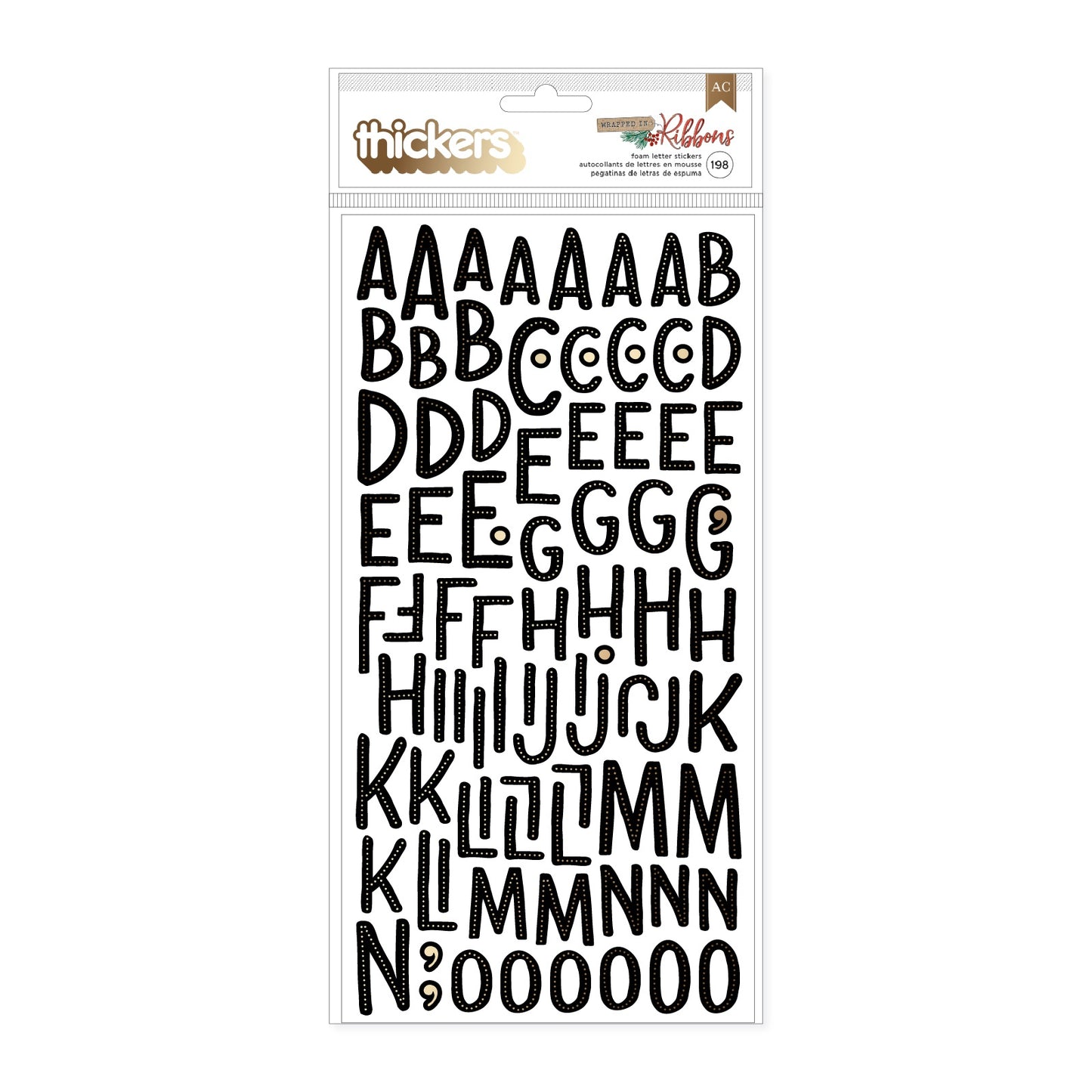 Wrapped in Ribbons - Alphabet Thickers