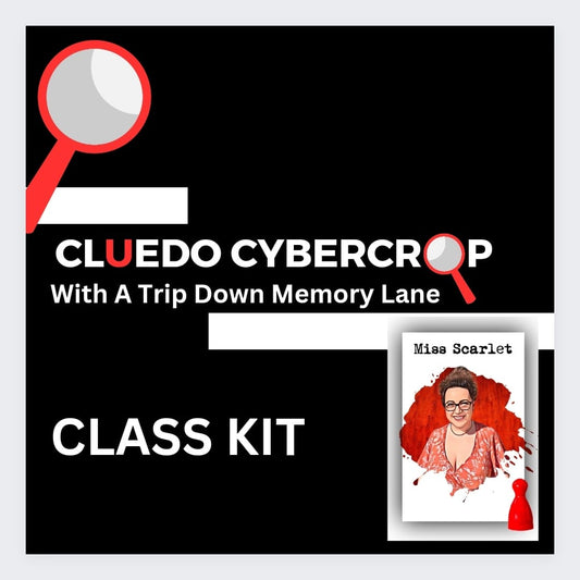 Cluedo Cybercrop Class 13: Miss Scarlet in the Summerhouse with the Globe