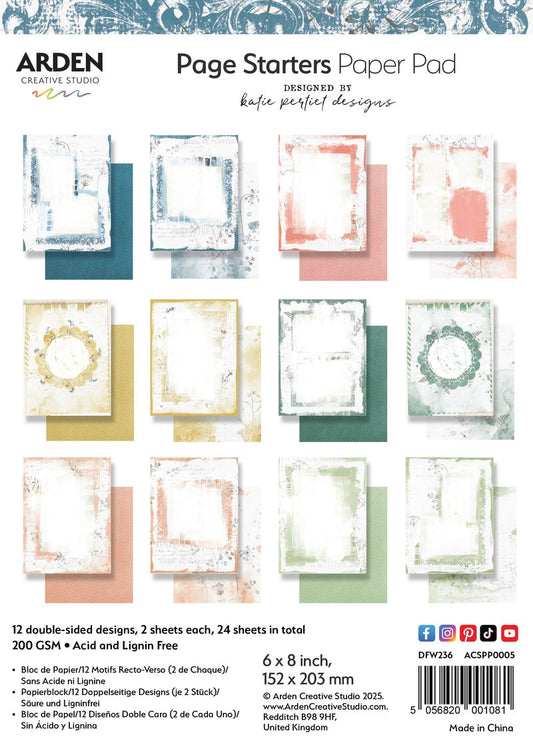Page Starters -  6 x 8 Paper Pad