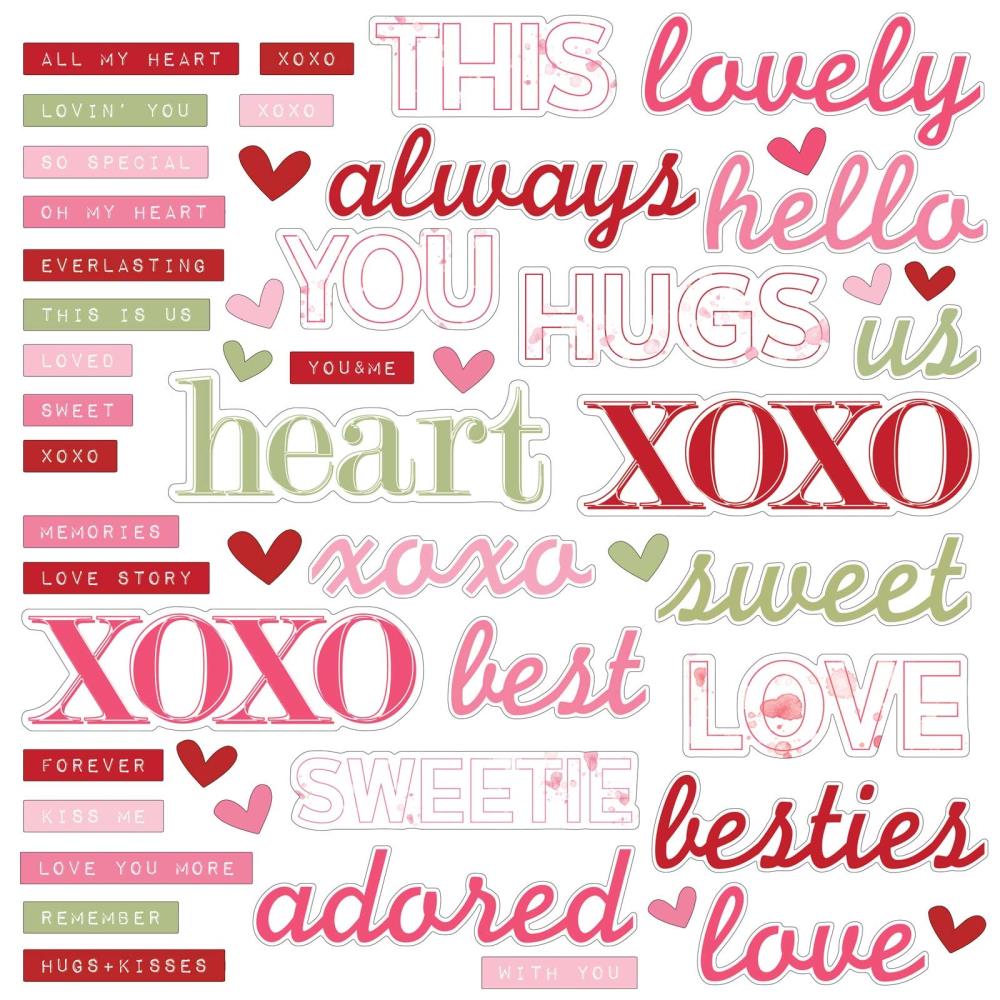 ArtOptions Rouge - Chipboard Word Set