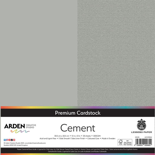 12 x 12 Cardstock - Cement