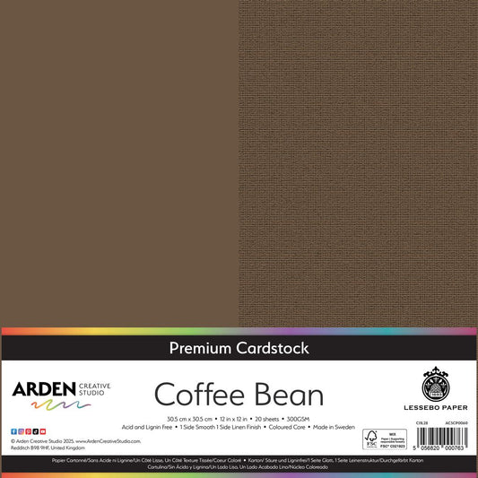 12 x 12 Cardstock - Coffee Bean