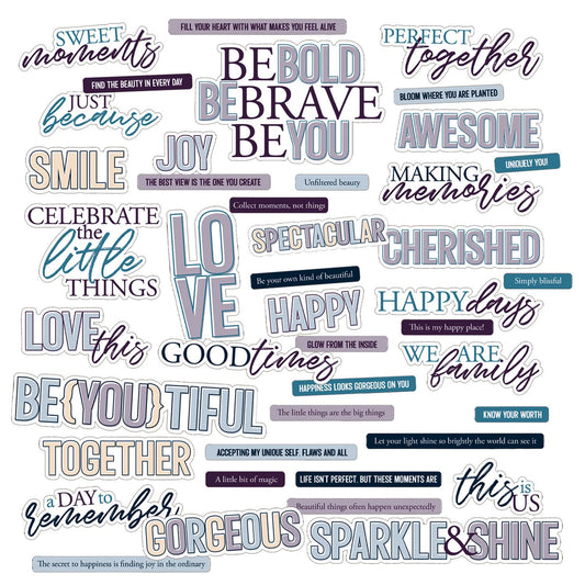 Plume & Petal  -  Chipboard Sentiments