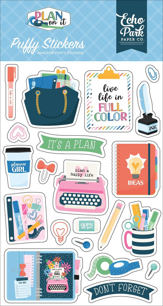 Plan On it - Puffy Stickers
