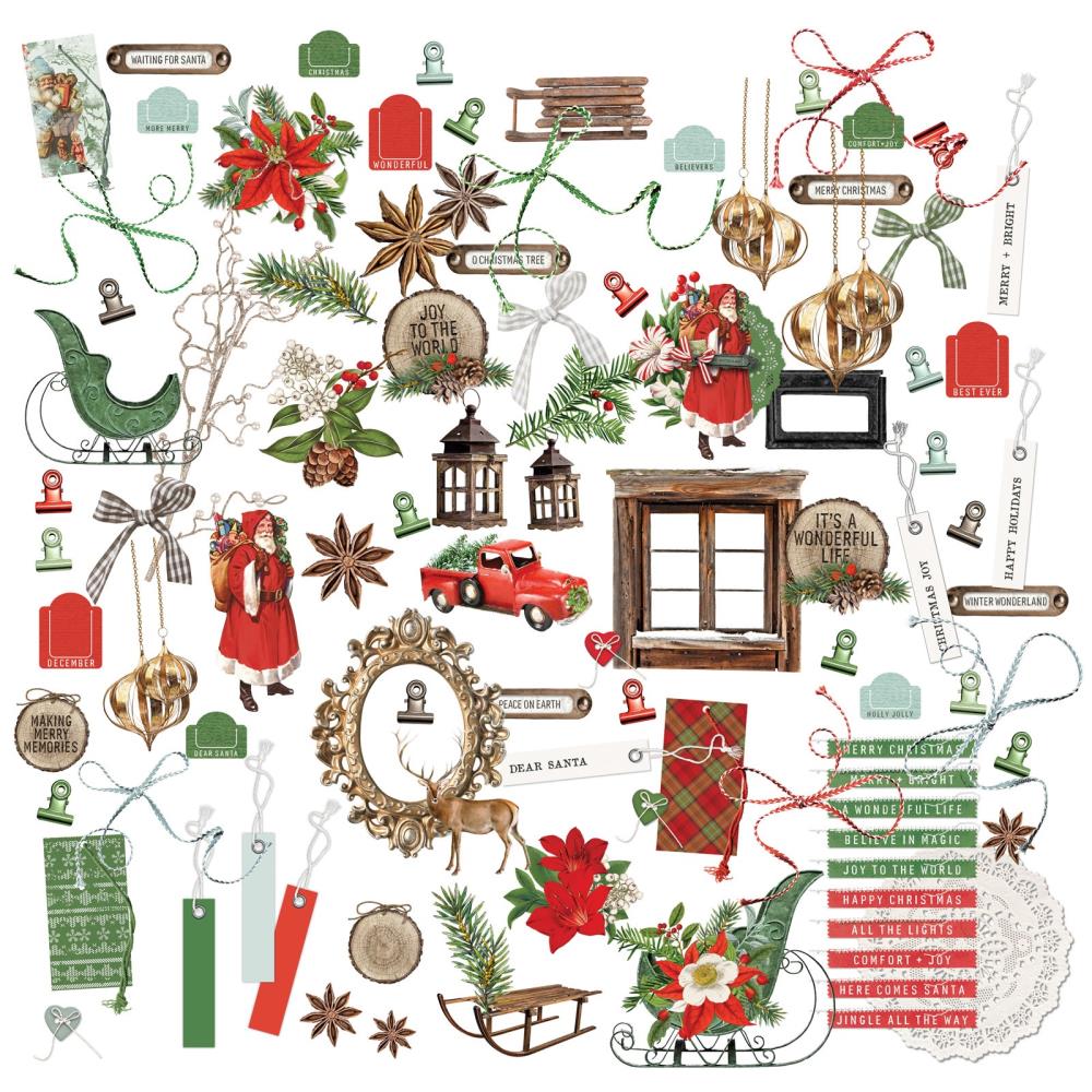 Evergreen Season Laser Cut Elements