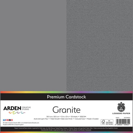 12 x 12 Cardstock - Granite