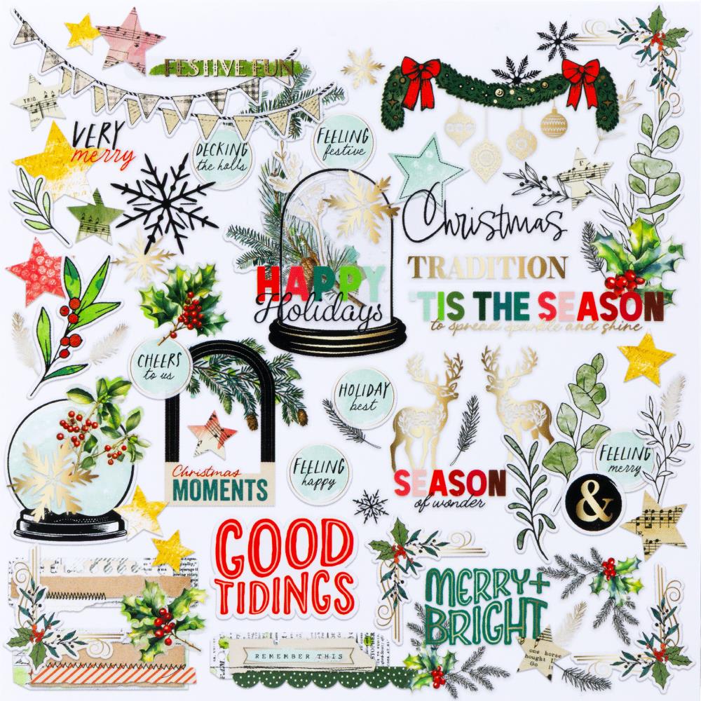 Mistletoe & Memories - Foiled Die Cuts