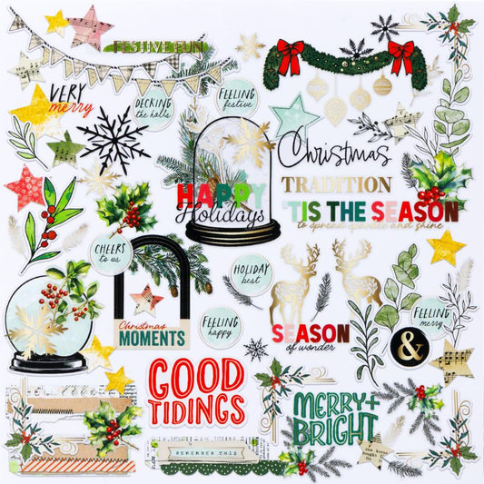 Mistletoe & Memories - Foiled Die Cuts