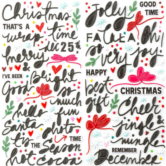 Mistletoe & Memories - Puffy Stickers