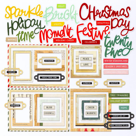 Mistletoe & Memories - Chipboard Basics