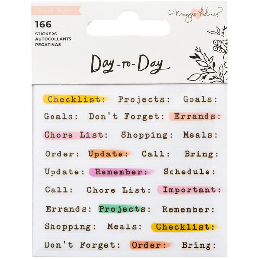 Scrap 2024 Add On - Maggie Holmes Day to Day Planner Stickers