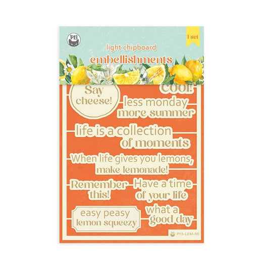 Fresh Lemonade - Light Chipboard Embellishment