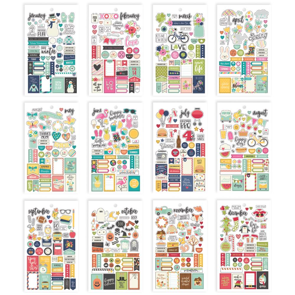 Scrap 2024 Add On Carpe Diem Seasonal Planner Stickers