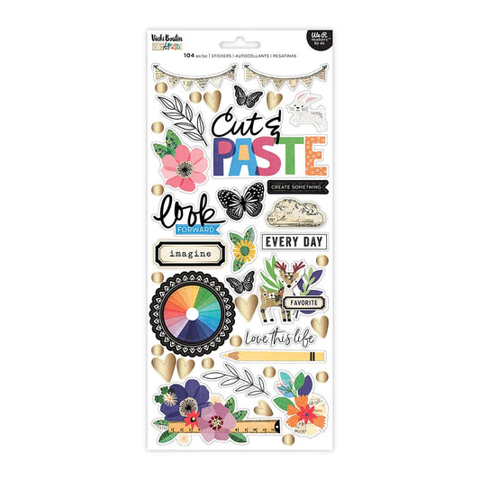 Cut & Paste - 6 x 12 Cardstock Stickers