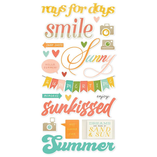 Summer Snapshots -  Foam Stickers