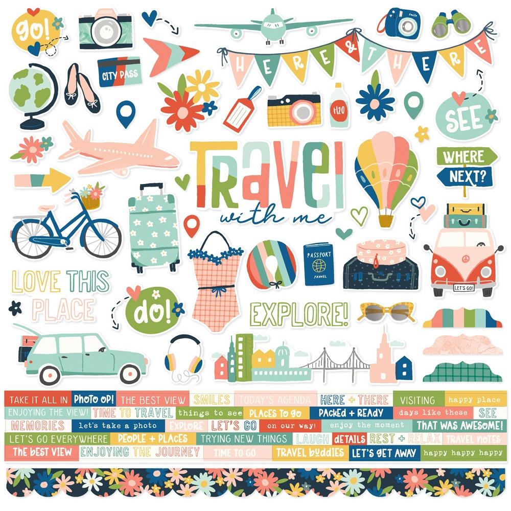 Pack Your Bags -  12 x 12 Stickers