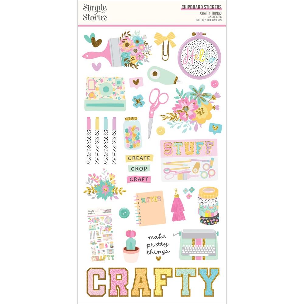 Crafty Things - Chipboard Stickers