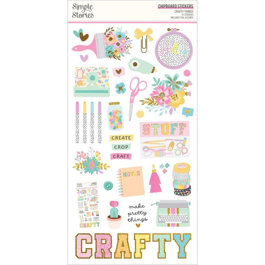 Crafty Things - Chipboard Stickers