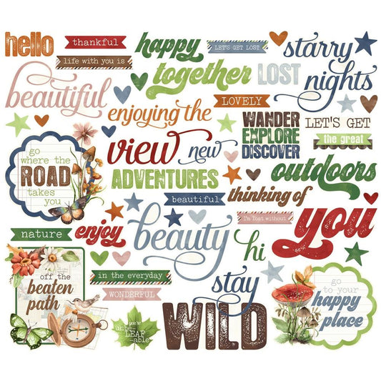 Simple Vintage Woodlands - Sentiment Bits & Pieces