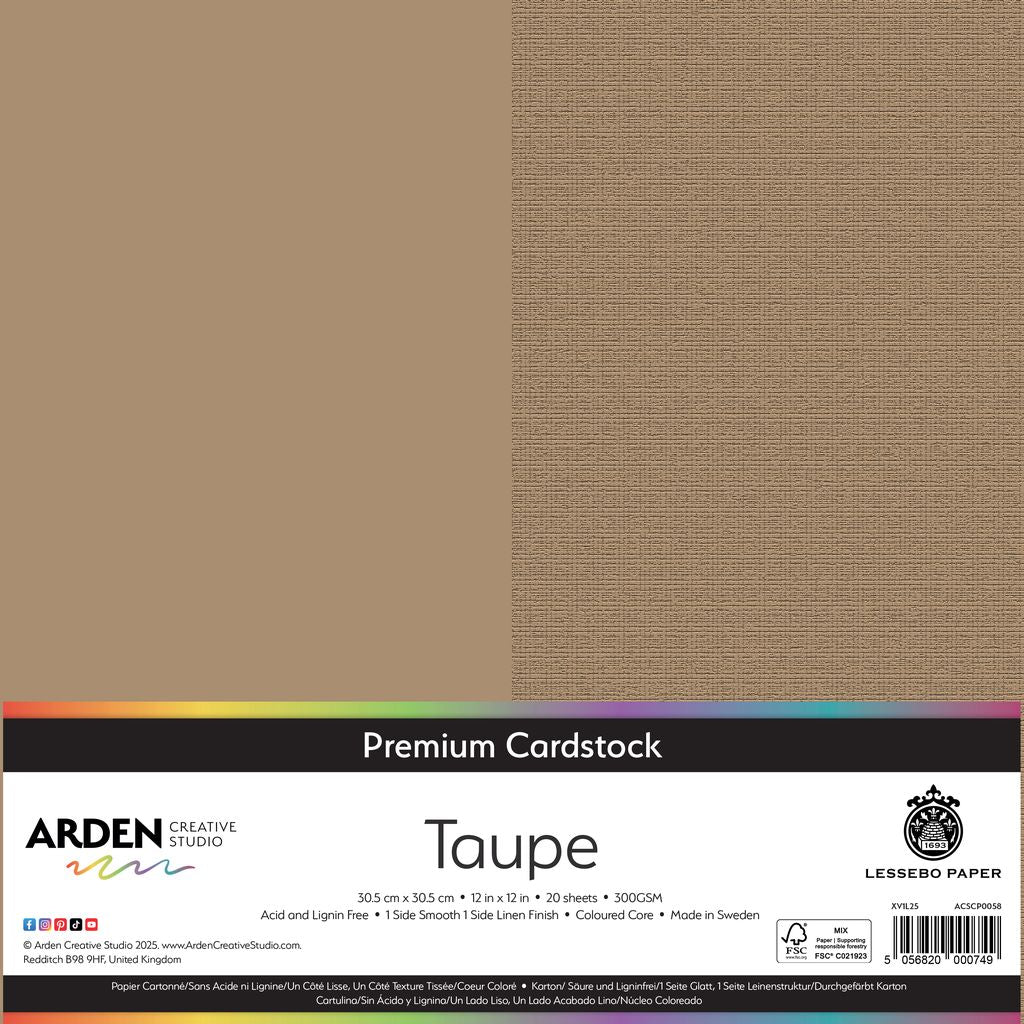 12 x 12 Cardstock - Taupe