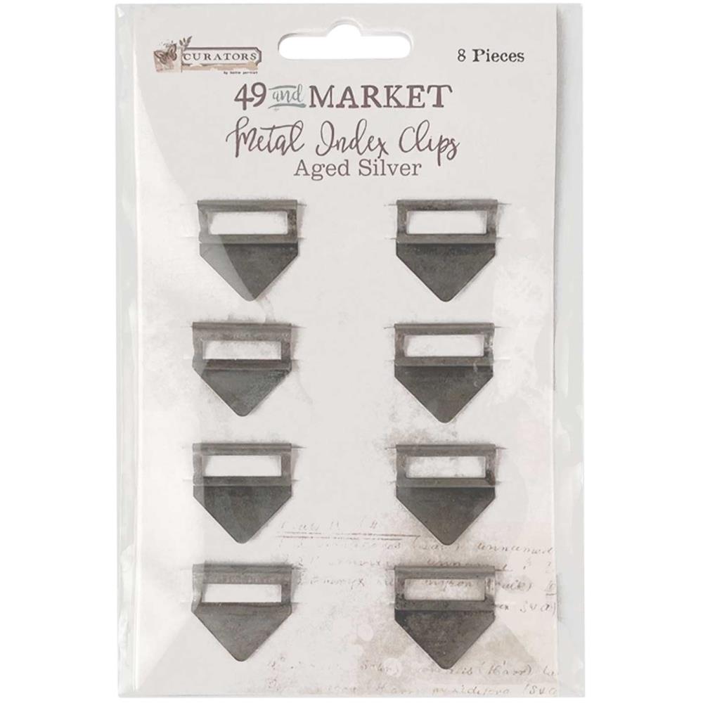 Essential Metal Index Clips - Aged Silver