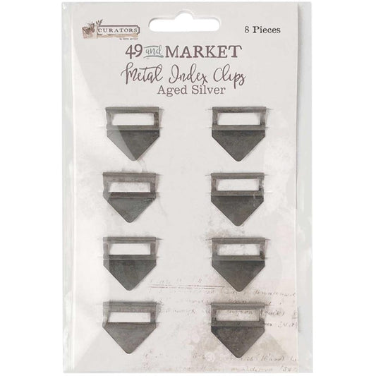 Essential Metal Index Clips - Aged Silver