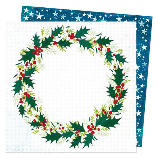 Peppermint Kisses - Holly Wreath