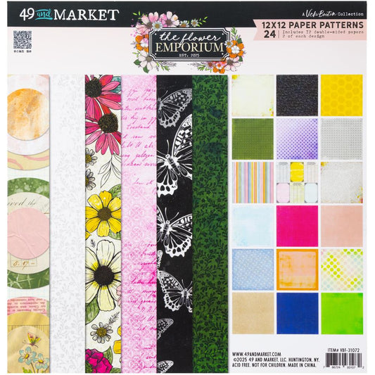 Flower Emporium -  12 x 12 Paper Pad