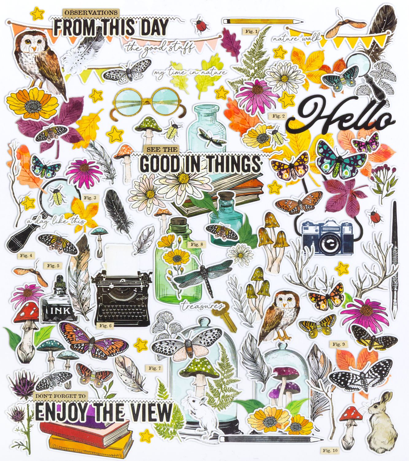 Curiosities in Willow Grove -  Ephemera Set - Icons & Titles