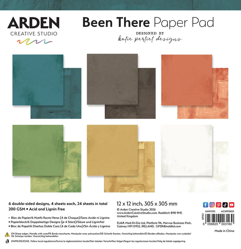 Been There - 12 x 12 Solids Paper Pad