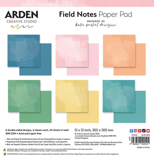 Field Notes - 12 x 12 Solids Paper Pad
