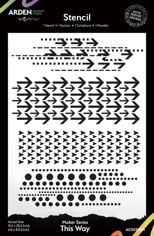 Been There - 6 x 8 Stencil - This Way