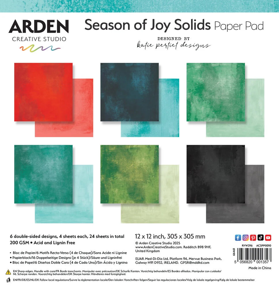 Season of Joy Solids - 12 x 12 Paper Pad