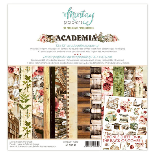 Academia - 12 x 12 Paper Pack