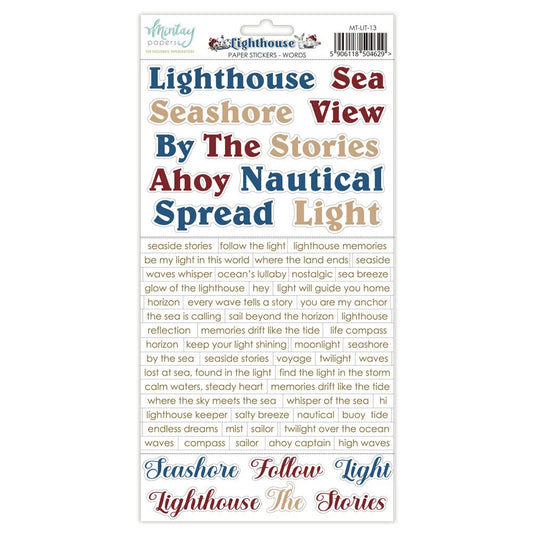 Lighthouse - 6 x 12 Word Sticker Sheet