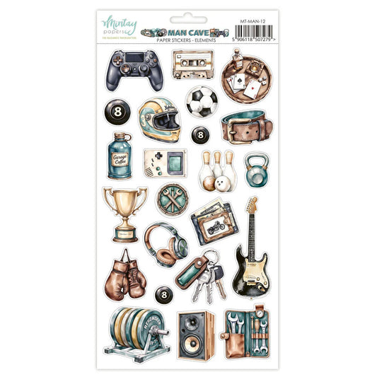 Man Cave - 6 x 12 Element Stickers