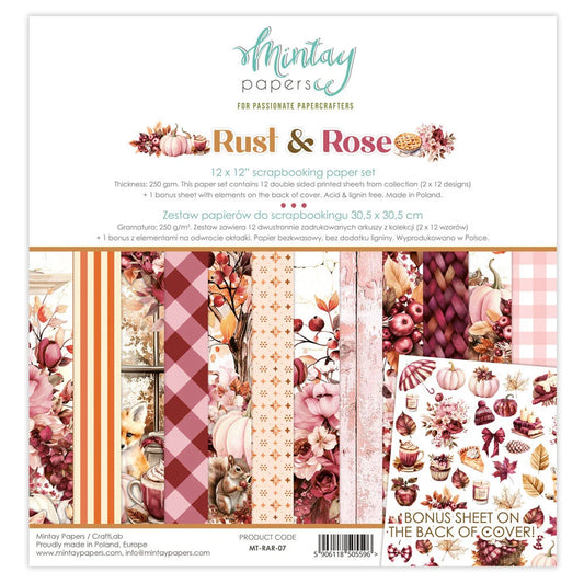 Rust & Rose - 12 x 12 Paper Pack