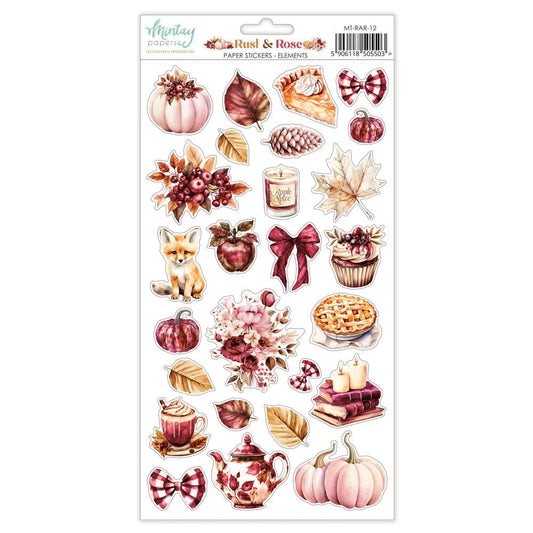 Rust & Rose - 6 x 12 Element Sticker Sheet