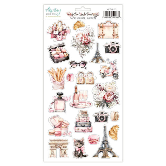See You In Paris - 6 x 12 Element Stickers