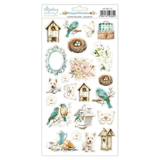 Winged Melodies - 6 x 12 Element Sticker Sheet