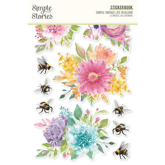 Simple Vintage Life in Bloom Sticker Book