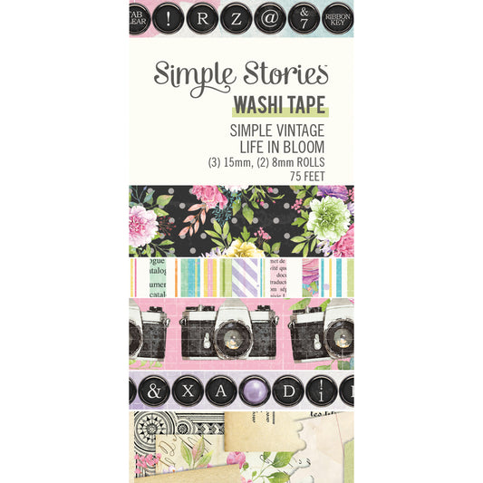 Simple Vintage Life in Bloom Washi Tape