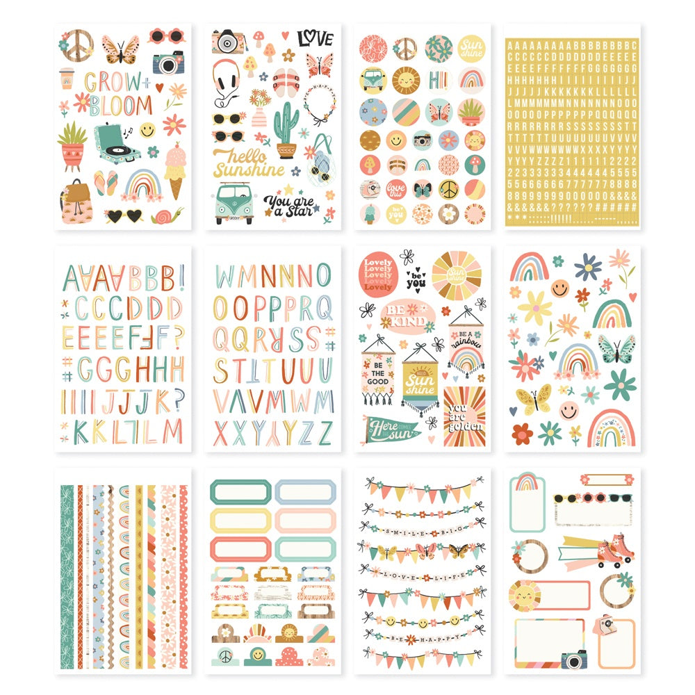 Boho Sunshine Sticker Book