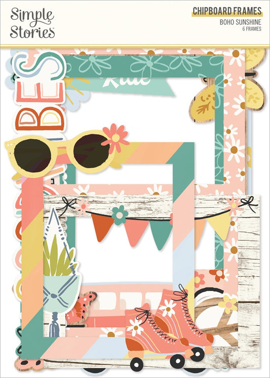 Boho Sunshine Chipboard Frames