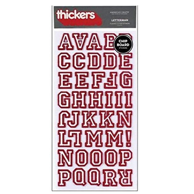 Thickers Letterman Red
