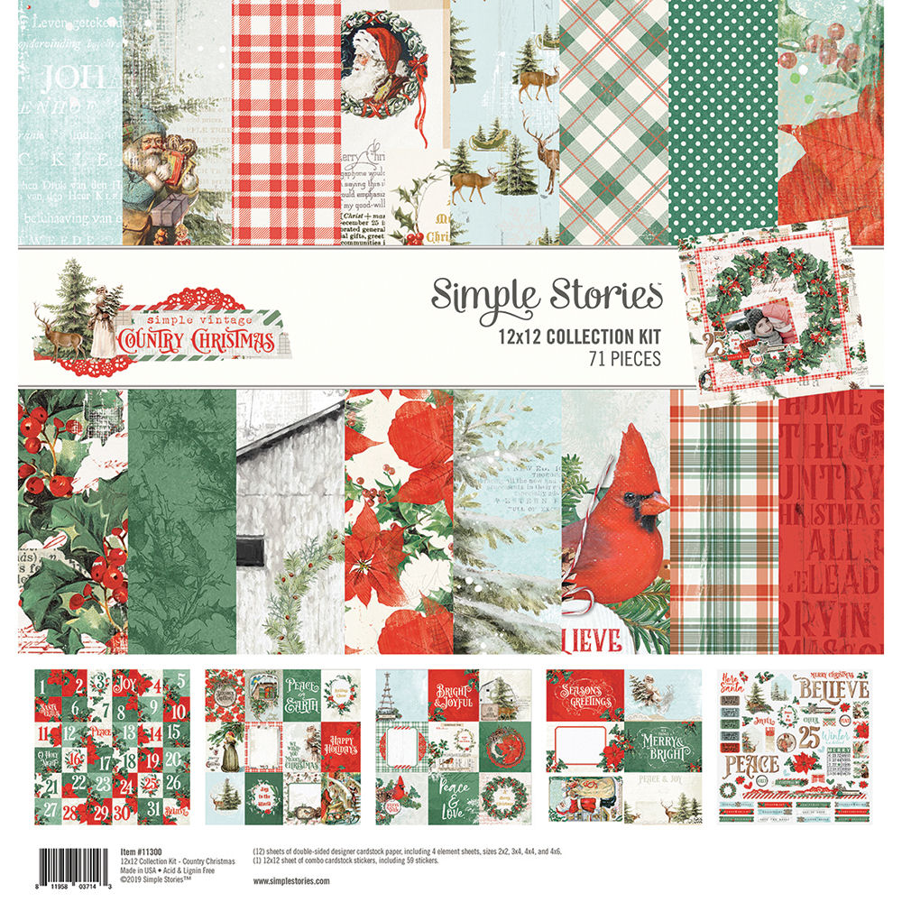 Simple Vintage Country Christmas Collection Pack
