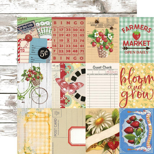 Simple Vintage Berry Fields - 3x4 Elements