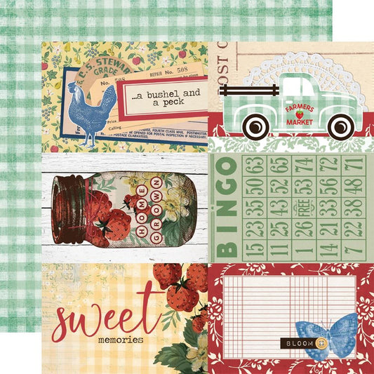 Simple Vintage Berry Fields - 4x6 Elements