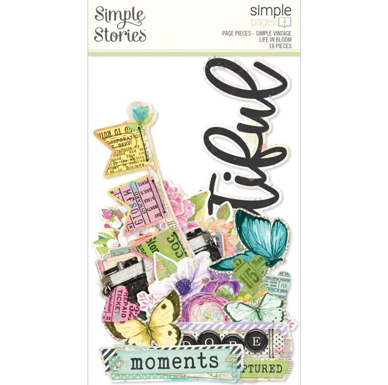 Simple Vintage Life in Bloom Page Pieces